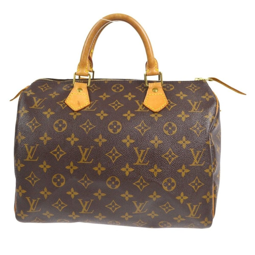 Louis Vuitton Speedy 30 Handbag Purse Monogram Canvas 59885L27